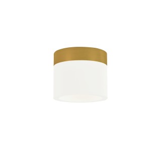 Plafón CONGO con difusor acrílico y acabado latón. Ø10cm.LED 6W|Sulion