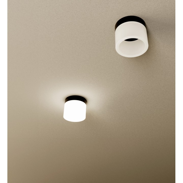 Plafón CONGO con difusor acrílico y acabado latón. Ø10cm.LED 6W|Sulion