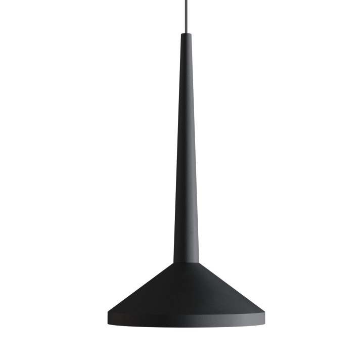 Lámpara de techo MUSA. Metal acabado negro arenado. LED 7W|Sulion