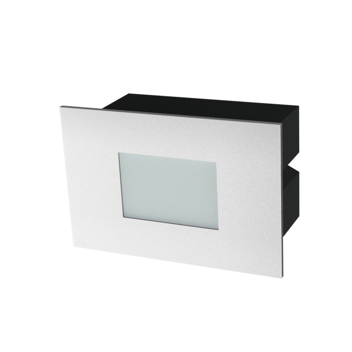 Aplique rectangular KAMAL LED 1,5W blanco mate 3000K IP65 | Sulion