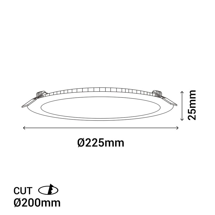 Empotrable de exterior FAST LED 18W, 3000K, IP44 blanco mate | Sulion