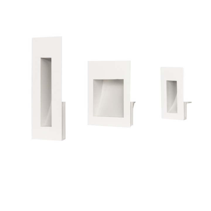Bañador de pared MARTIN LED 2W yeso pintable 140x170mm 2700K | Sulion