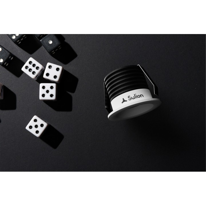Empotrable DOTFIX LED 3W, 30mm fondo, blanco, 15° y 4000K| Sulion