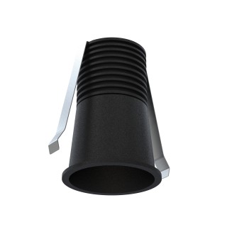 Empotrable DOTFIX LED 5W, 58mm fondo, negro, 45° y 4000K | Sulion