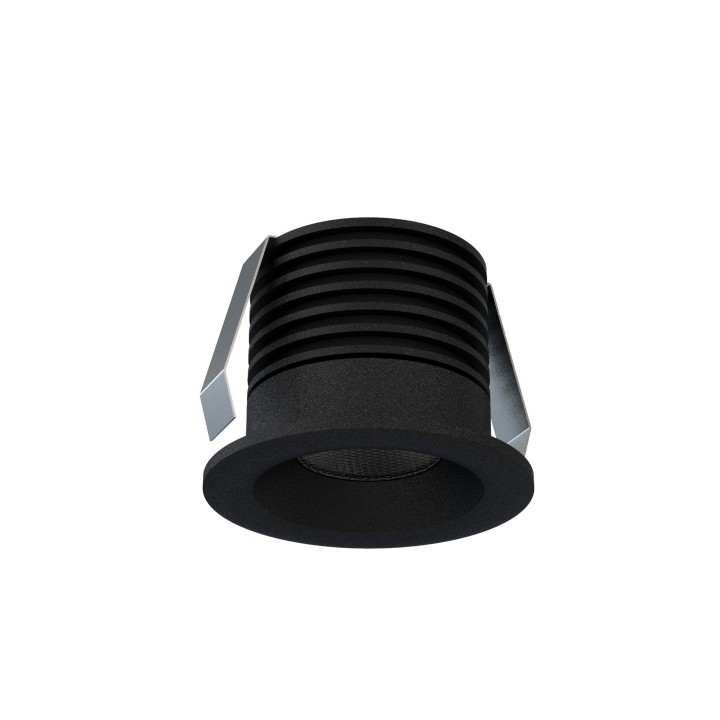 Empotrable DOTFIX LED 3W, 30mm fondo, negro, 15° y 2700K | Sulion