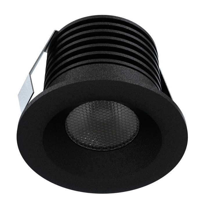 Empotrable DOTFIX LED 3W, 30mm fondo, negro, 15° y 4000K | Sulion