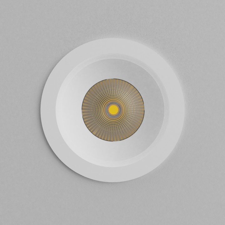 Empotrable DOTFIX LED 8W 3CCTswitch, blanco mate y lente 36° | Sulion