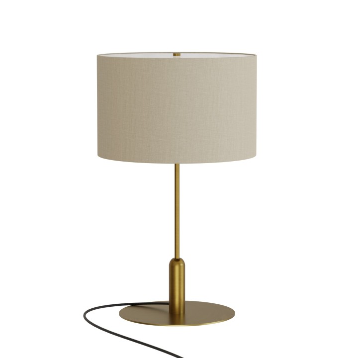 Sobremesa Basic Stylo de metal blanco y pantalla blanca - Sulion