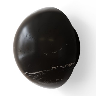Aplique de pared Vita hecha con mármol negro y luz ajustable - Sulion