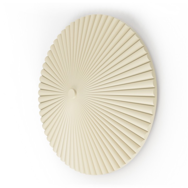 Aplique de pared Elena de yeso color beige 2700K  Ø50cm - Sulion
