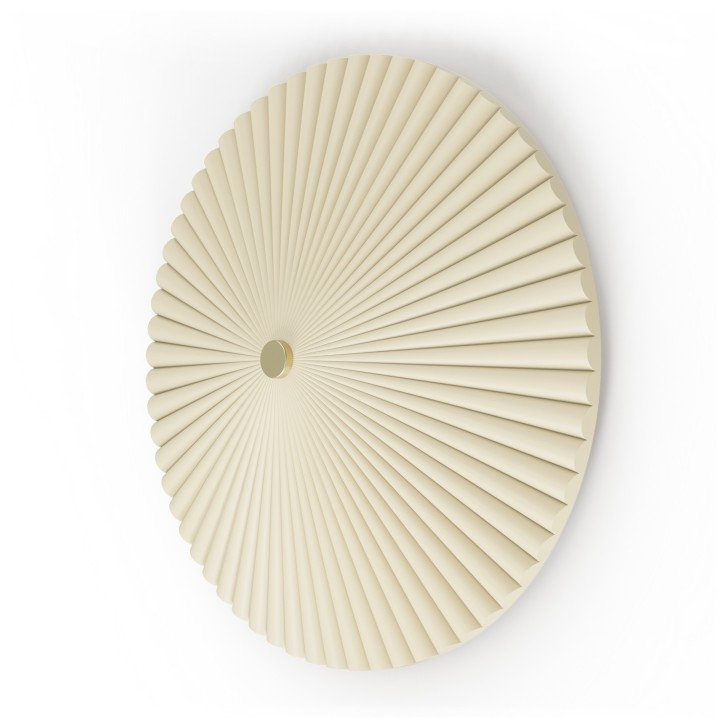 Aplique de pared Elena de yeso color beige 2700K  Ø50cm - Sulion