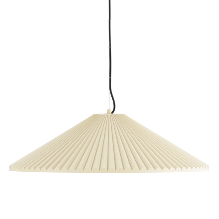 Lámpara colgante Elena de yeso color beige Ø60cm - Sulion