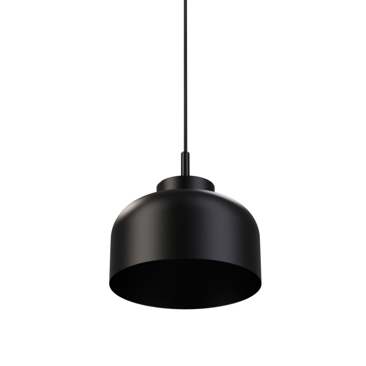 Lámpara colgante Carmen negro/negro Ø25cm- Sulion