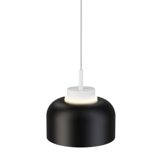 Lámpara colgante Carmen blanco/negro Ø25cm- Sulion