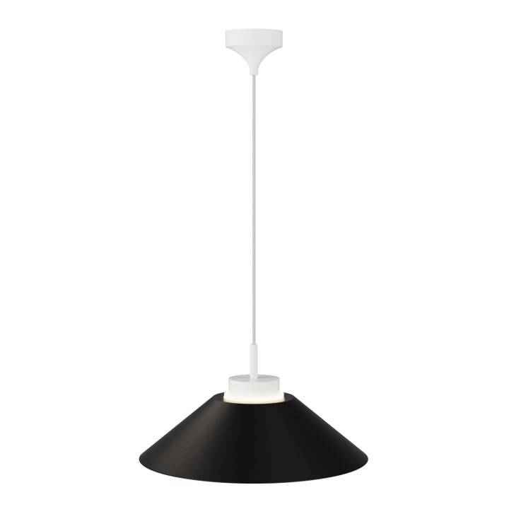 Lámpara colgante Carmen blanco/negro Ø45cm- Sulion