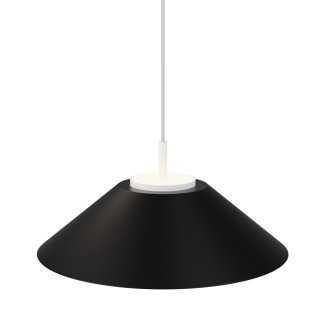 Lámpara colgante Valentina blanco/negro Ø45cm- Sulion