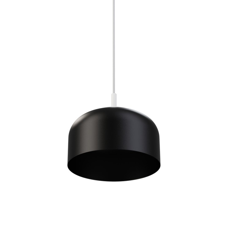 Lámpara colgante Valentina blanco/negro Ø25cm- Sulion