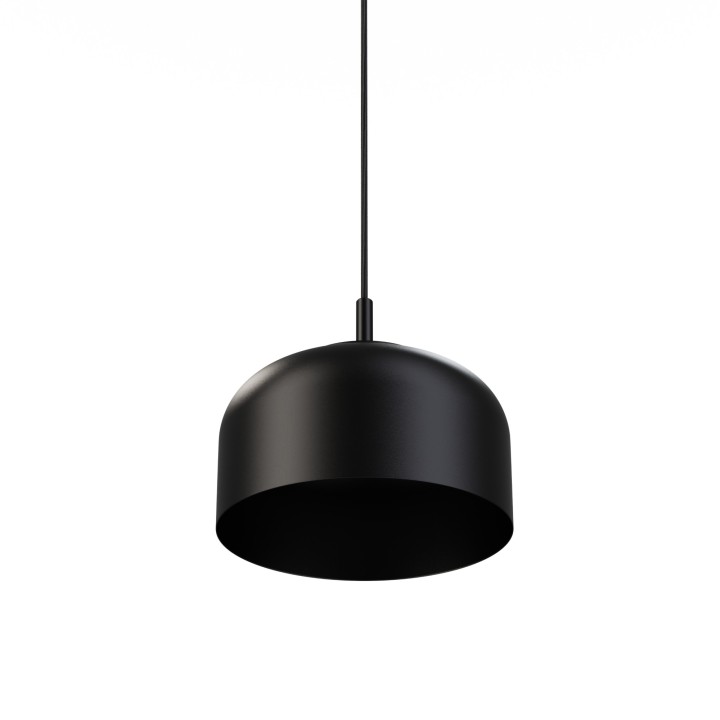 Lámpara colgante Valentina negro/negro Ø25cm- Sulion