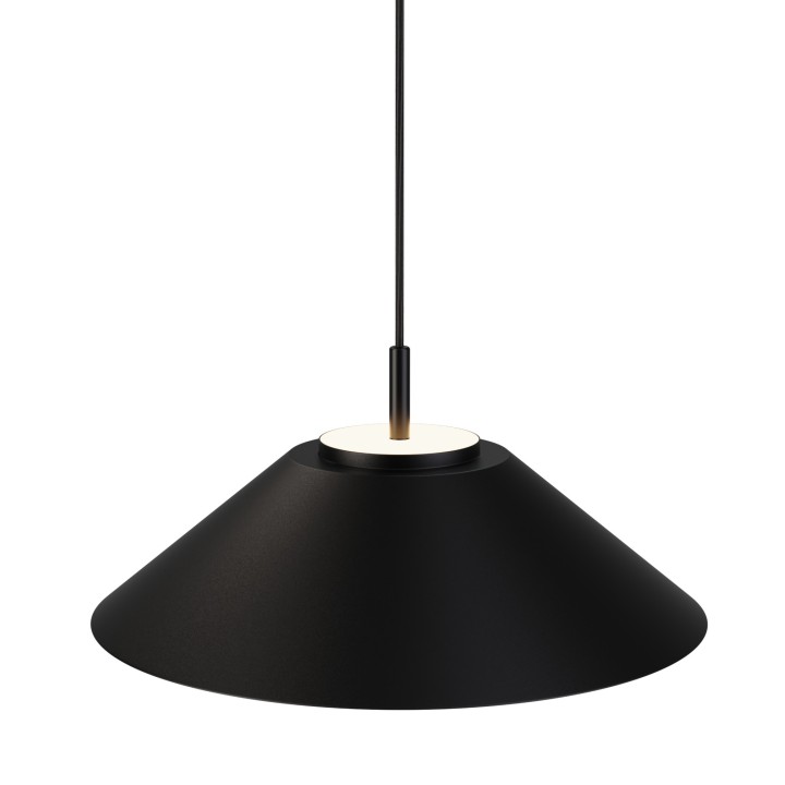 Lámpara colgante Valentina negro/negro Ø45cm- Sulion