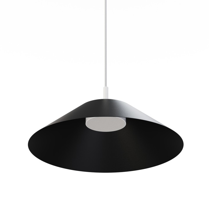 Lámpara colgante Valentina negro/negro Ø45cm- Sulion