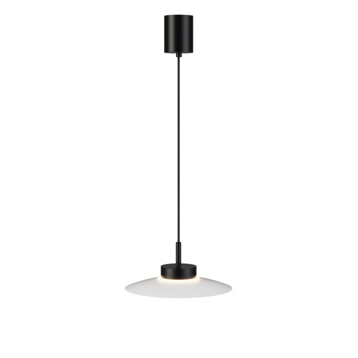 Lámpara colgante Carmen negro/blanco Ø30cm- Sulion