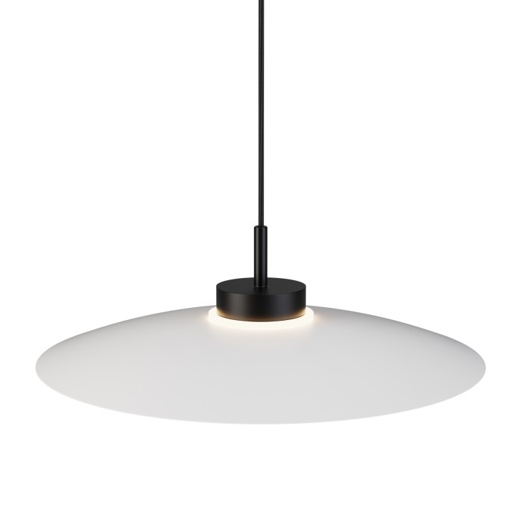 Lámpara colgante Carmen negro/blanco Ø50cm- Sulion