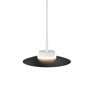 Lámpara colgante Carmen blanco/negro Ø30cm- Sulion