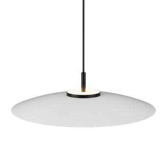 Lámpara colgante Valentina negro/blanco Ø50cm- Sulion