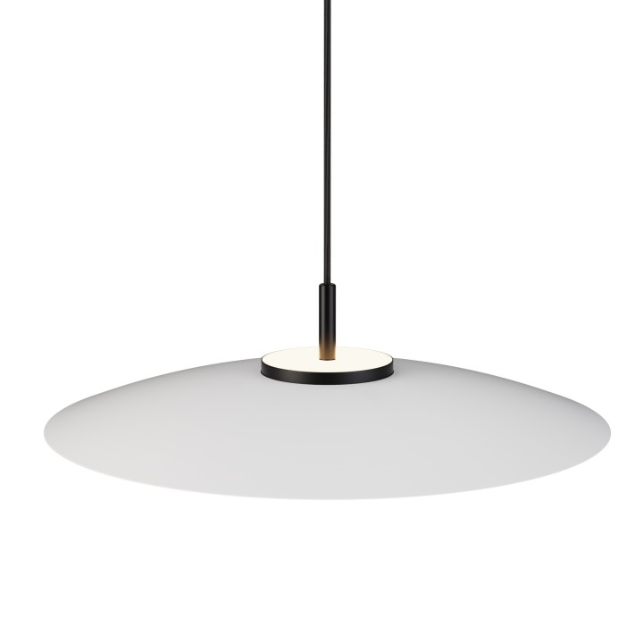 Lámpara colgante Valentina negro/blanco Ø50cm- Sulion