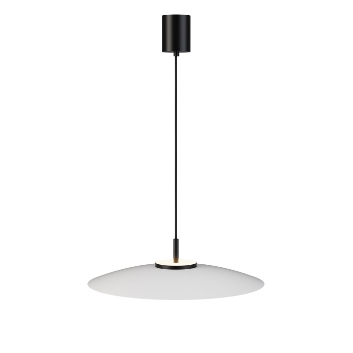 Lámpara colgante Valentina negro/blanco Ø50cm- Sulion
