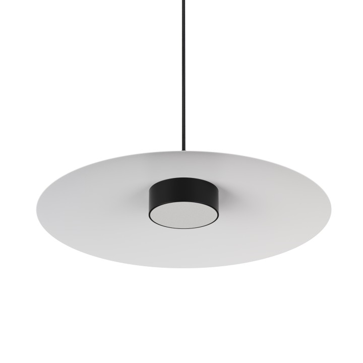 Lámpara colgante Valentina negro/blanco Ø50cm- Sulion