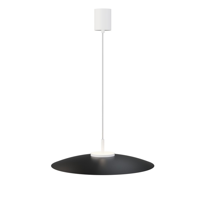 Lámpara colgante Valentina blanco/negro Ø50cm- Sulion