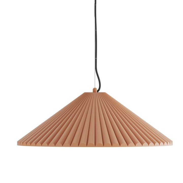 Lámpara colgante Elena de yeso color arcilla Ø50cm - Sulion