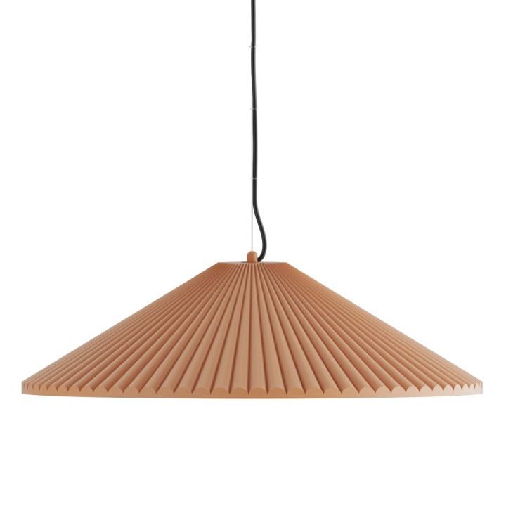 Lámpara colgante Elena de yeso color arcilla Ø60cm - Sulion