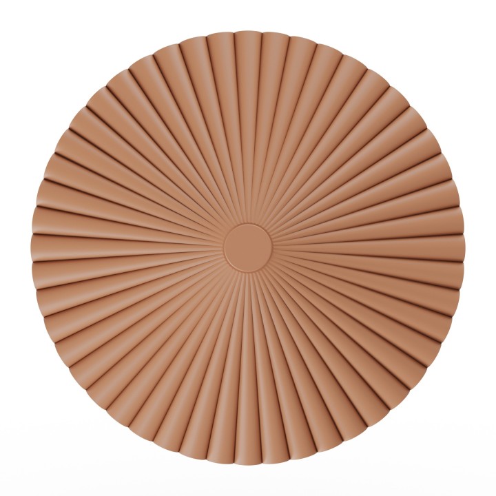 Aplique de pared Elena de yeso color arcilla 2700K  Ø30cm - Sulion