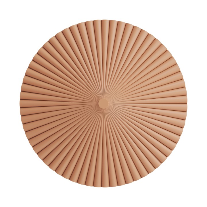 Aplique de pared Elena de yeso color arcilla 2700K  Ø50cm - Sulion