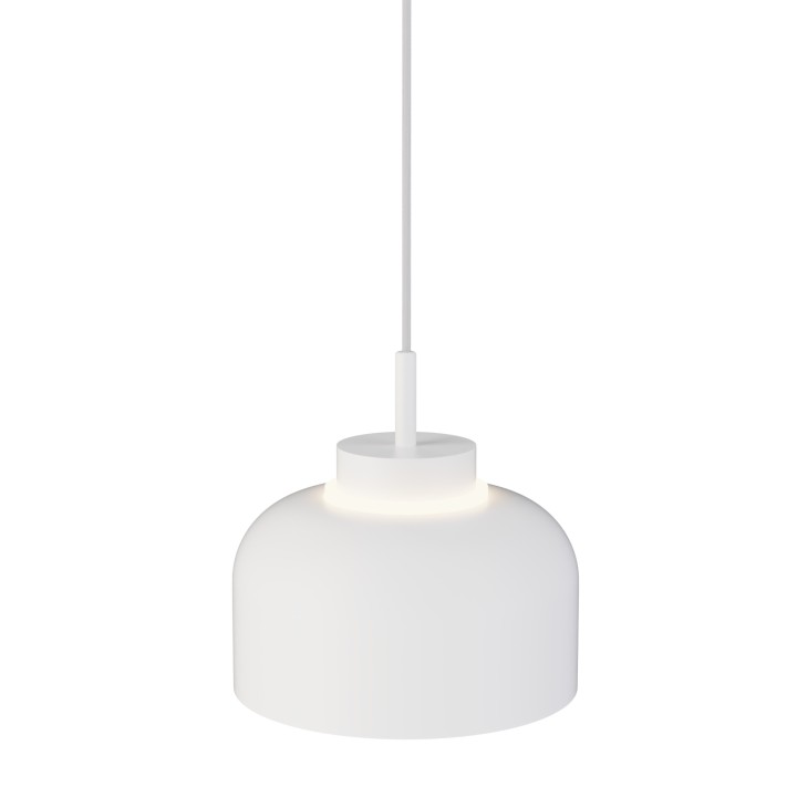 Lámpara colgante Carmen blanco/blanco Ø25cm- Sulion