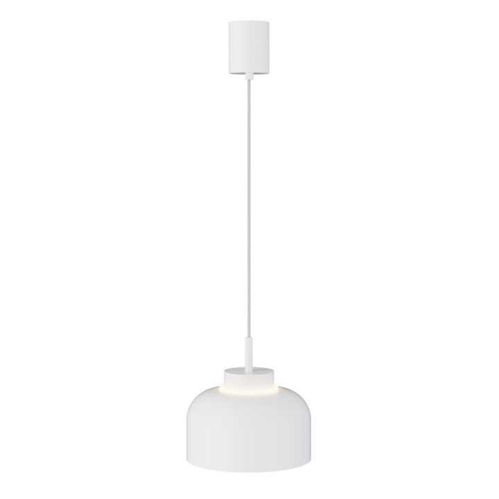 Lámpara colgante Carmen blanco/blanco Ø25cm- Sulion