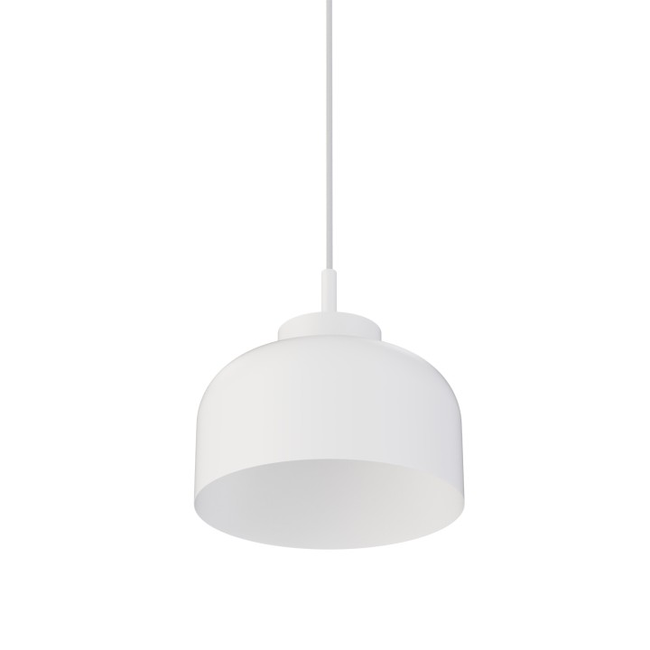 Lámpara colgante Carmen blanco/blanco Ø25cm- Sulion