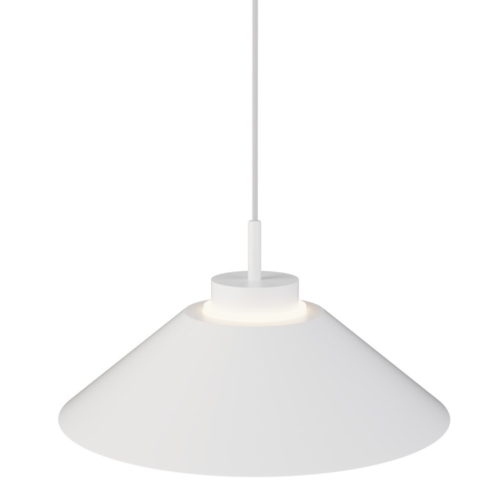 Lámpara colgante Carmen blanco/blanco Ø45cm- Sulion
