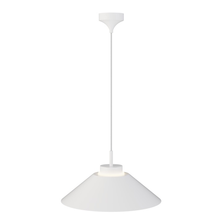 Lámpara colgante Carmen blanco/blanco Ø45cm- Sulion