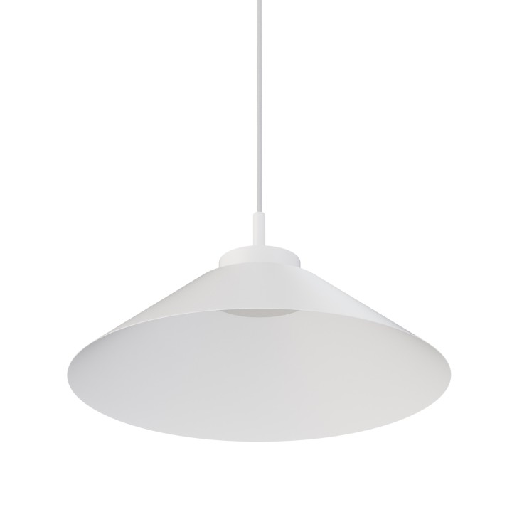 Lámpara colgante Carmen blanco/blanco Ø45cm- Sulion