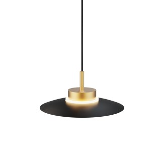 Lámpara colgante Carmen latón/negro Ø30cm- Sulion