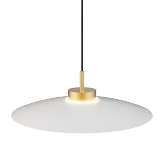 Lámpara colgante Carmen latón/blanco Ø50cm- Sulion