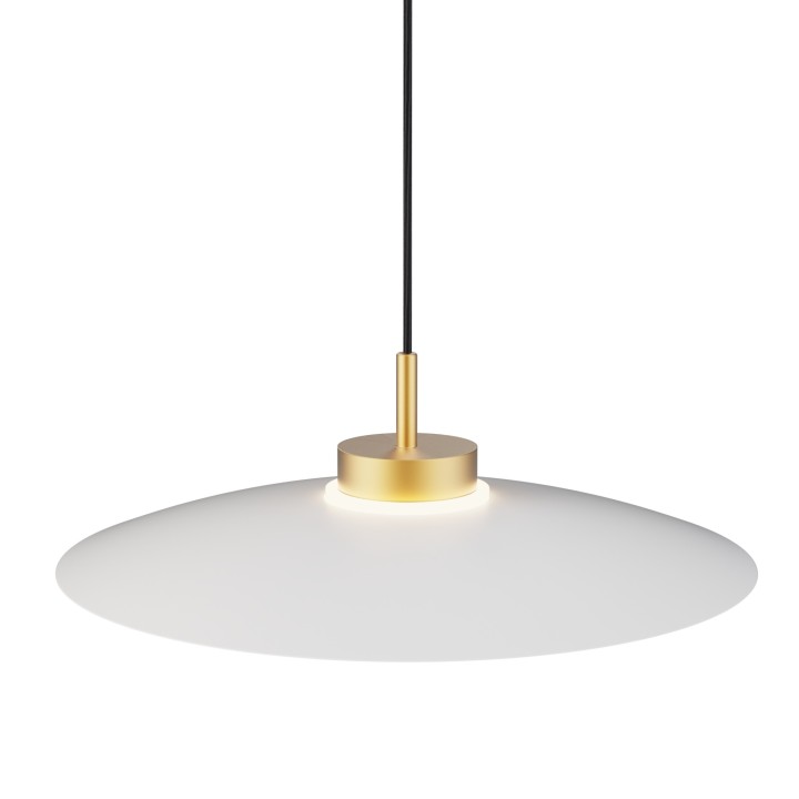Lámpara colgante Carmen latón/blanco Ø50cm- Sulion