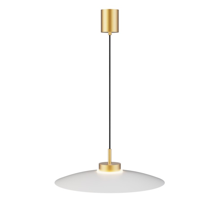 Lámpara colgante Carmen latón/blanco Ø50cm- Sulion
