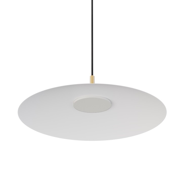 Lámpara colgante Carmen latón/blanco Ø50cm- Sulion