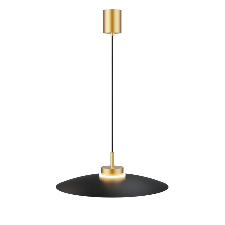 Lámpara colgante Carmen latón/negro Ø50cm- Sulion
