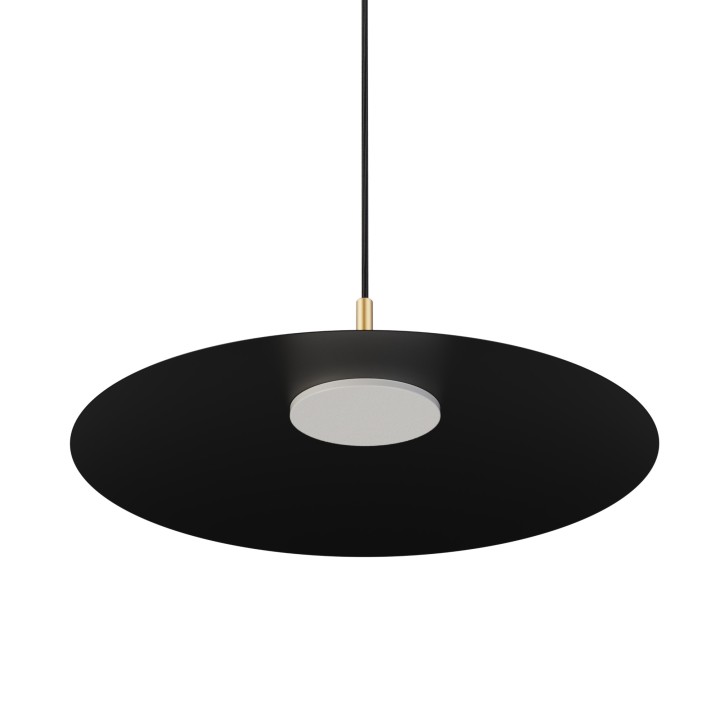 Lámpara colgante Carmen latón/negro Ø50cm- Sulion