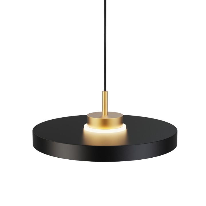 Lámpara colgante Carmen latón/negro Ø40cm- Sulion